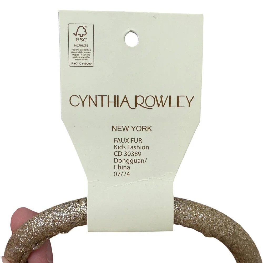 NWT Cynthia Rowley Kids Faux Fur Reindeer Christmas Holiday Purse Bag NEW